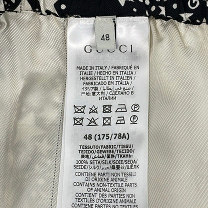 Gucci Shorts 48 Black White GG Star Silk — view 4
