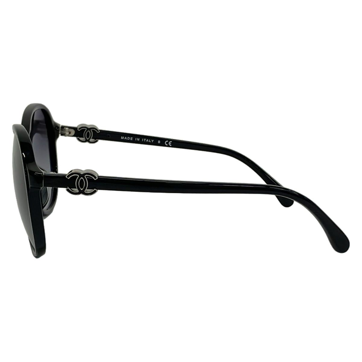 Chanel Sunglasses a Black CC Logo Eyewear — view 2