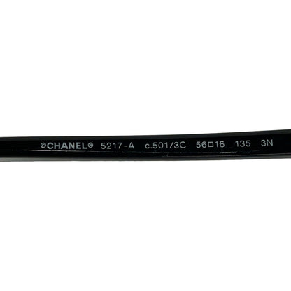 Chanel Sunglasses a Black CC Logo Eyewear — view 4