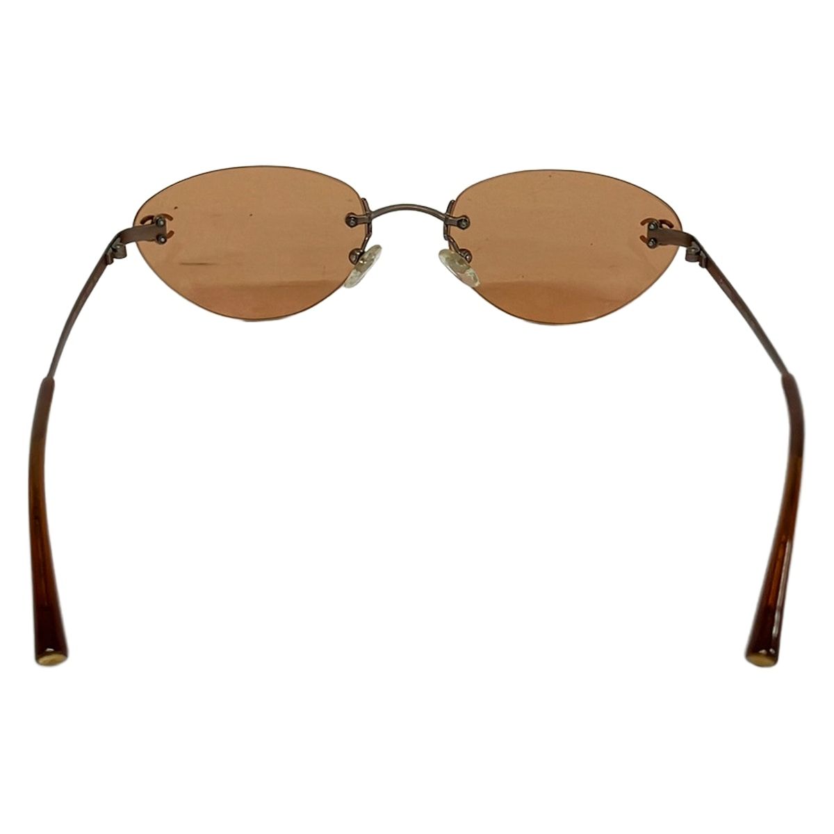 Chanel Sunglasses Light Brown Blanc CC Logo Eyewear — view 3