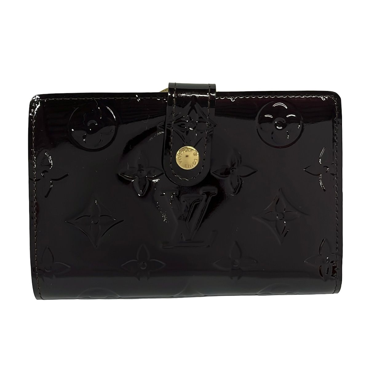 Louis Vuitton Bifold Wallet Monogram Vernis Portefeuille Viennois Amarante