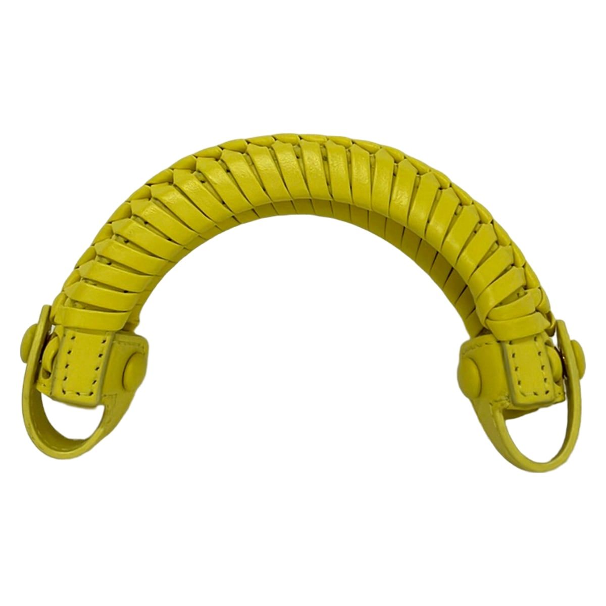 Fendi Yellow Handle Cover Peekaboo Braided Leather