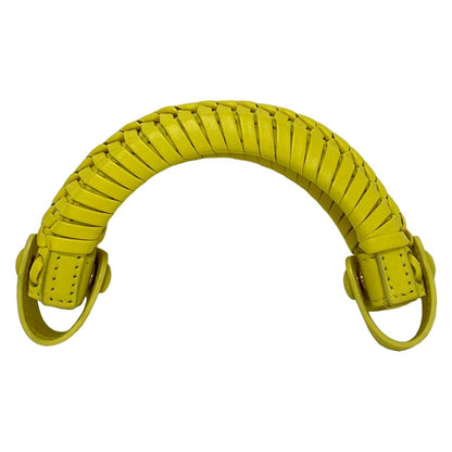 Fendi Yellow Handle Cover Peekaboo Braided Leather — view 2
