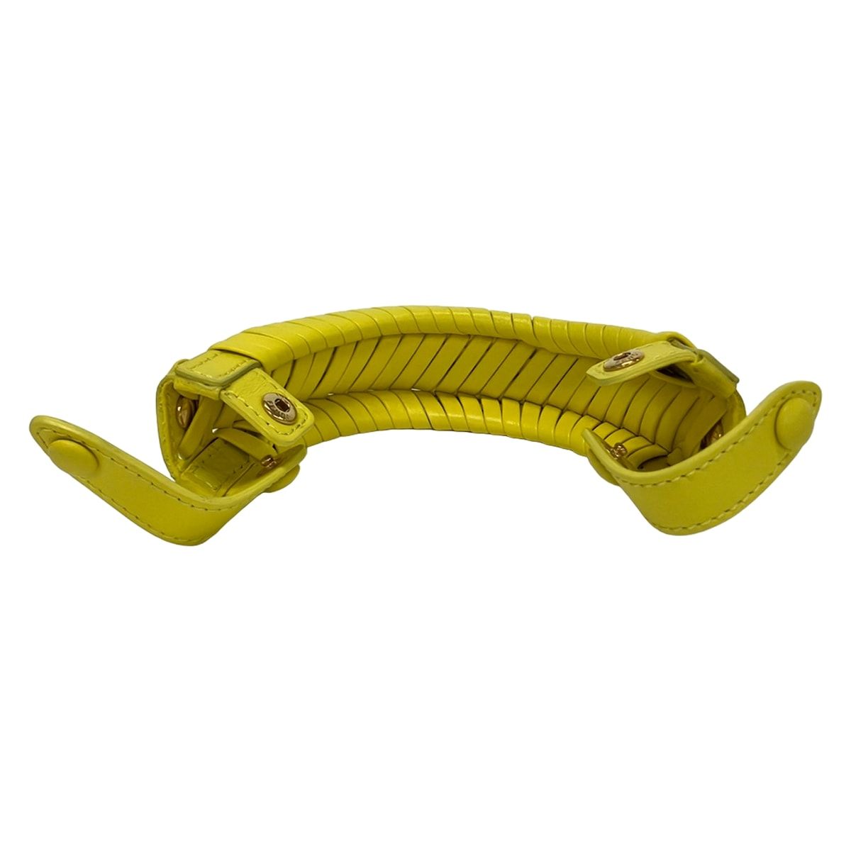 Fendi Yellow Handle Cover Peekaboo Braided Leather — view 4