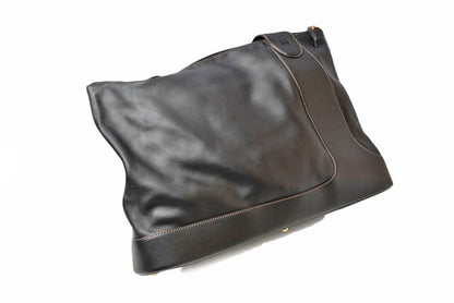 Loewe Tote Anagram Pouch Darkbrown Leather Vintage — view 6