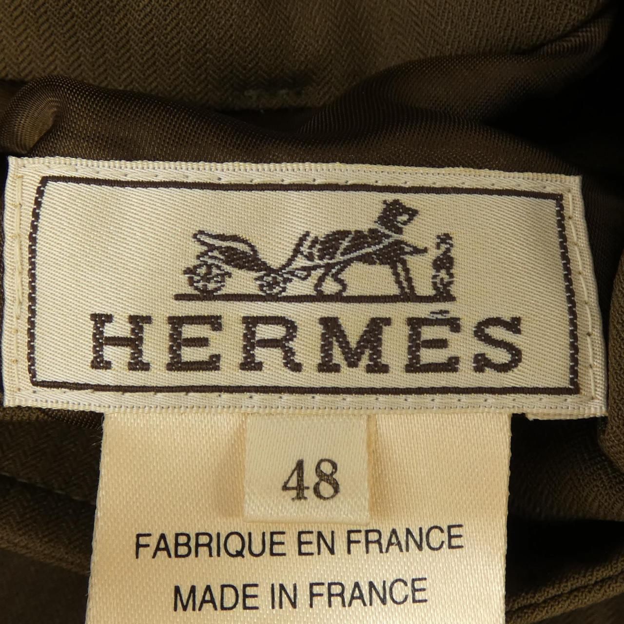 Hermes Coat Khaki — view 6