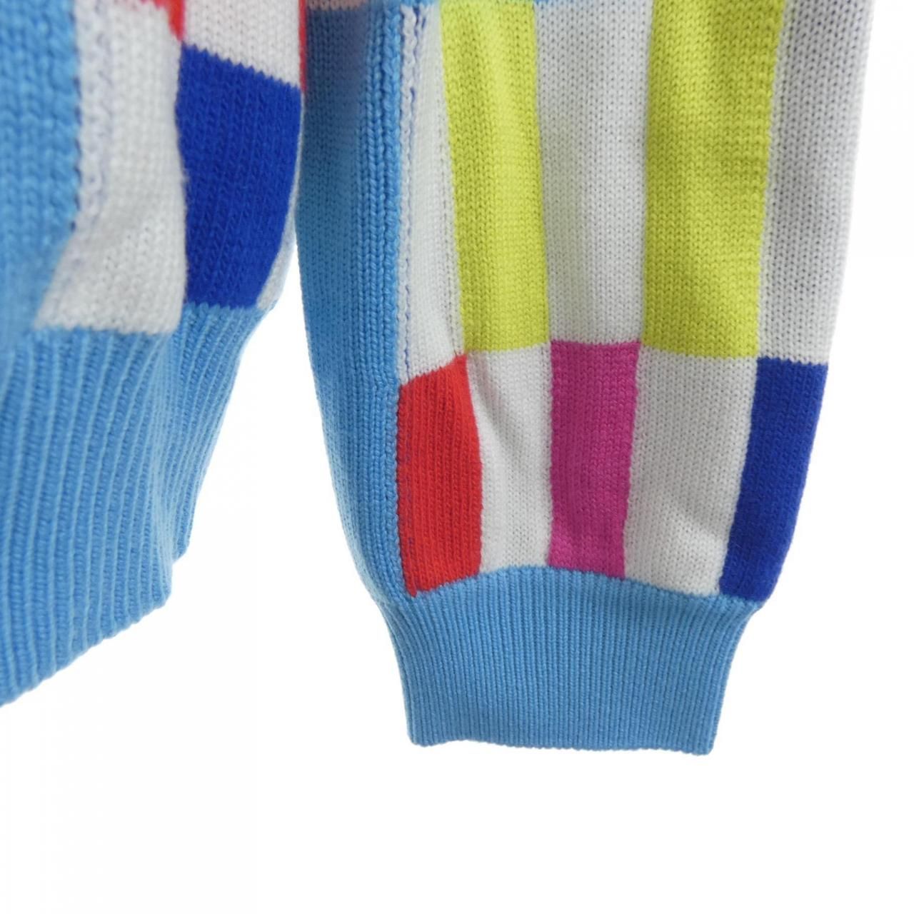 Louis Vuitton LV Distorted Giant Damier Crew Neck Knit Sweater — view 6