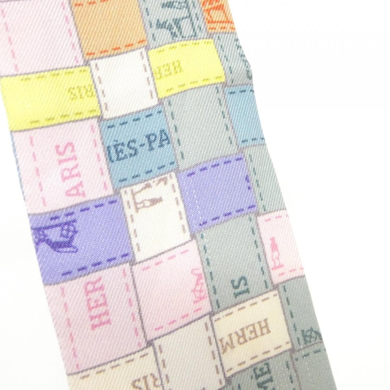 Hermes Tweely Scarf Gray — view 4