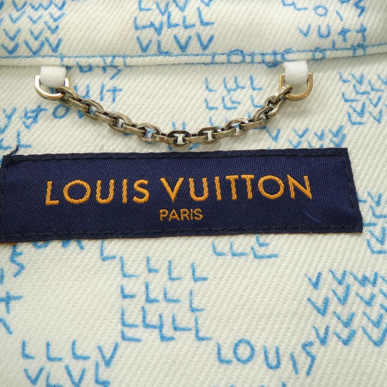 Louis Vuitton Landscape Short Sleeve Denim Shirt — view 4