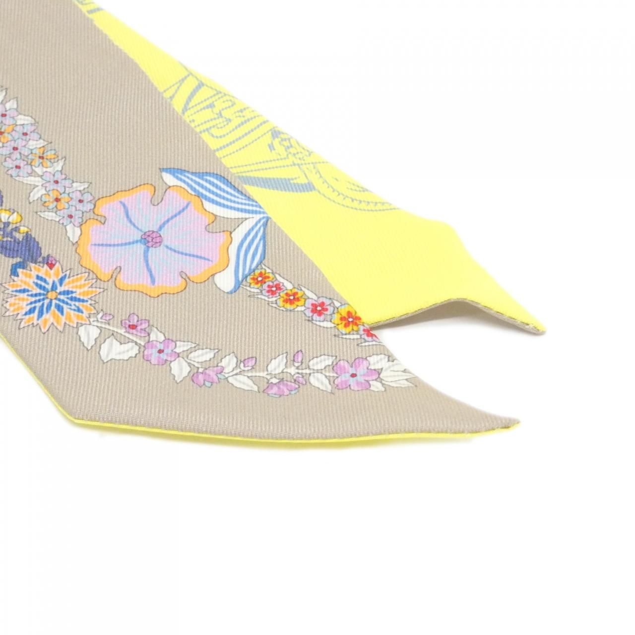 Hermes Brides de Gala Fleurs Twilly S Scarf — view 2