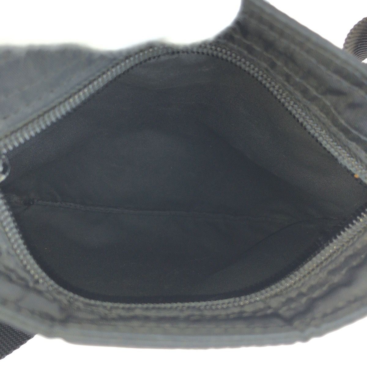 Prada Tessuto Black Silver Nylon Shoulder Bag Pochette — view 8