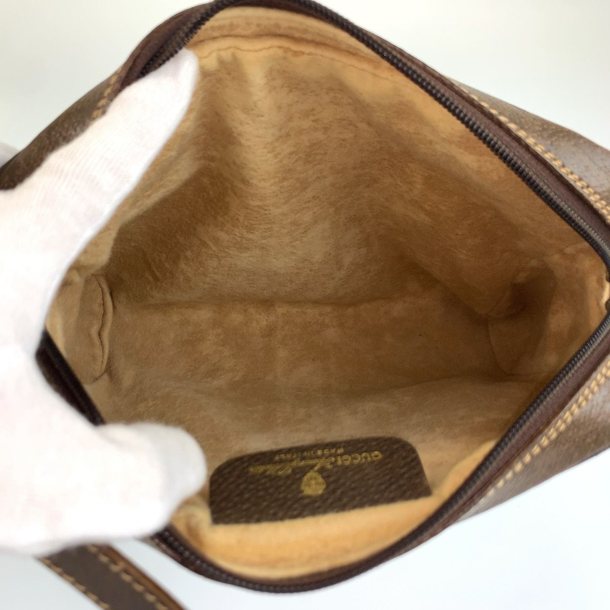 Gucci Vintage Sherry Line GG Supreme Canvas 010 378 Shoulder Bag Pochette — view 8