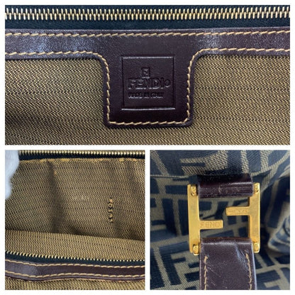 Fendi Zucca Brown Gold Canvas Tote — view 3