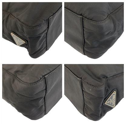 Prada Tessuto Black Silver Nylon Tote — view 4