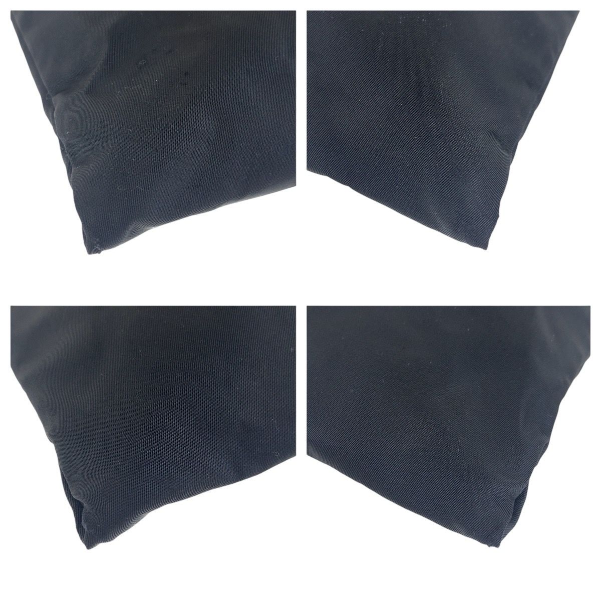 Prada Tessuto Black Silver Nylon Shoulder — view 4