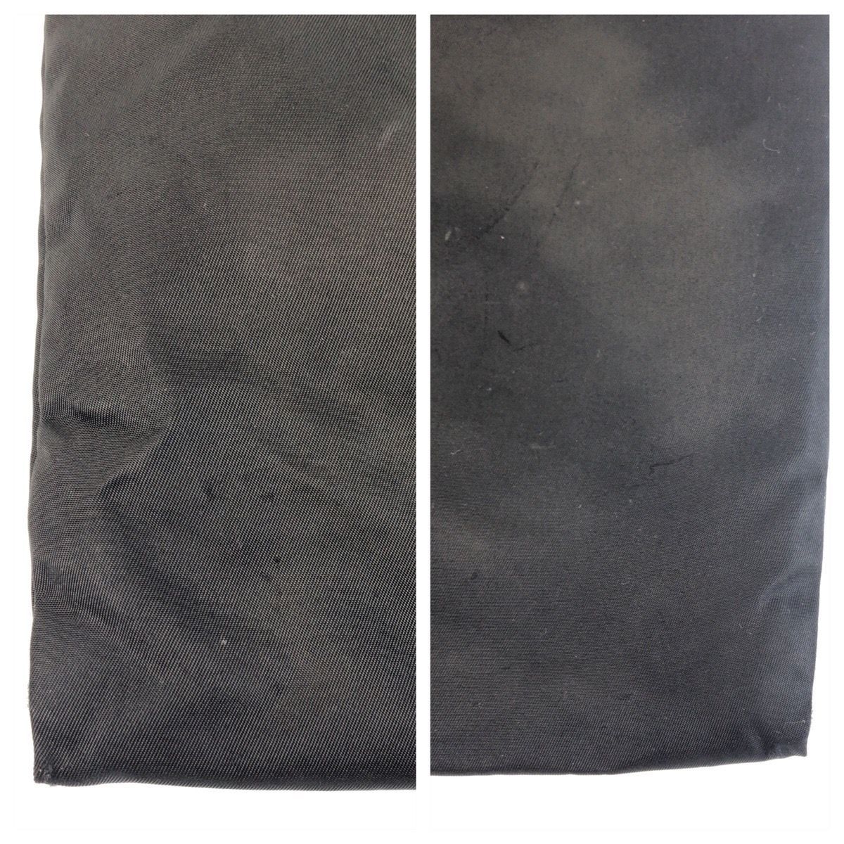 Prada Tessuto Black Silver Nylon Shoulder — view 5