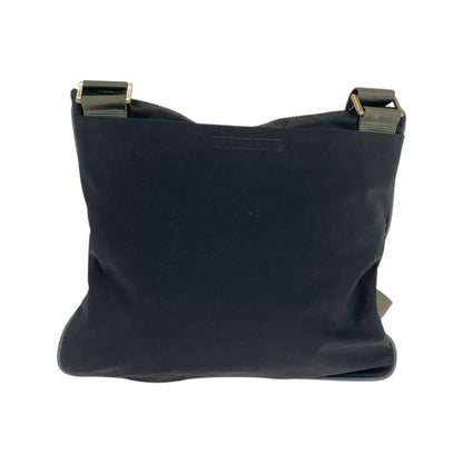Prada Sports Black Khaki Silver Nylon Shoulder Bag Pochette — view 2