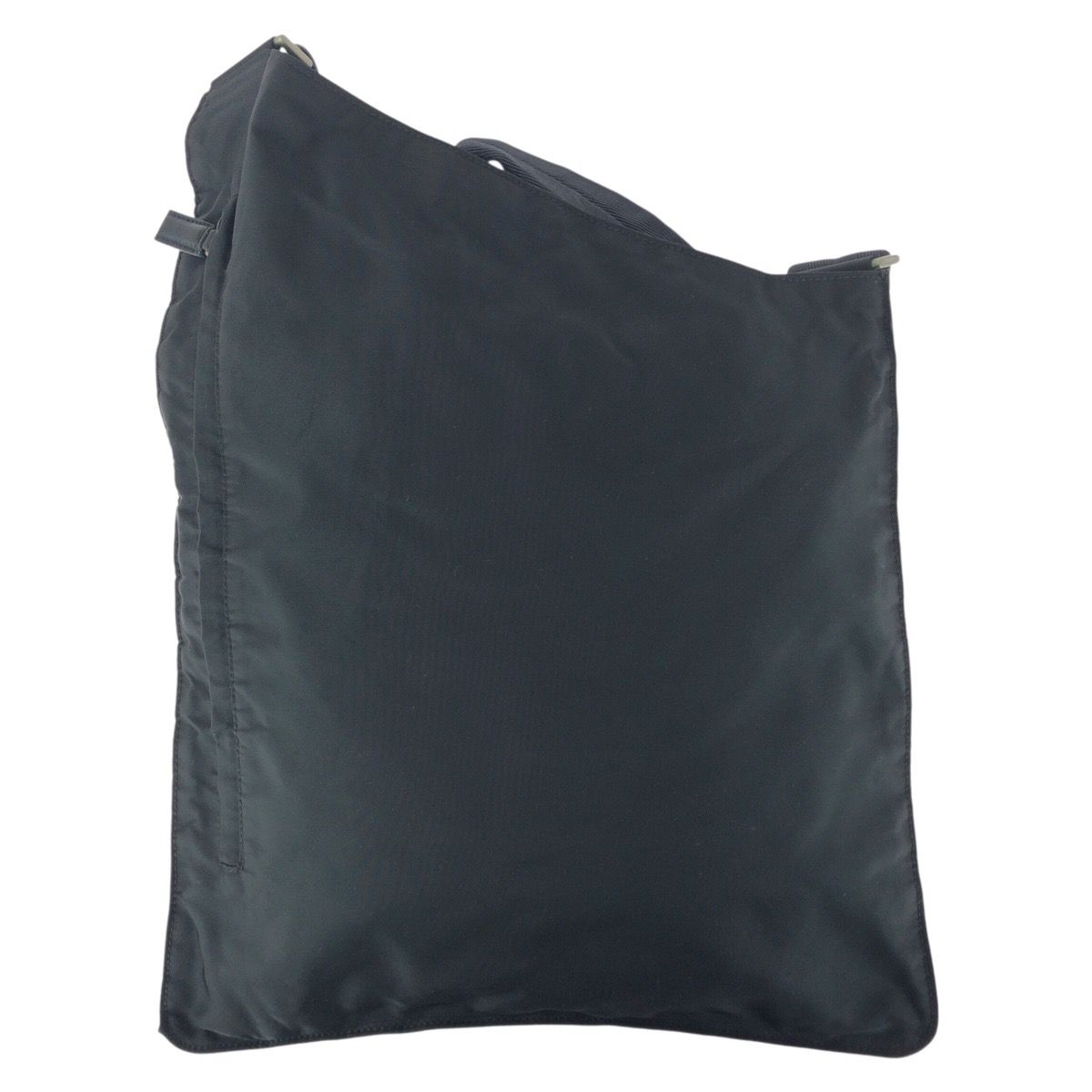 Prada Tessuto Black Silver Nylon Shoulder Bag Crossbody Pochette — view 2