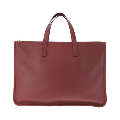 Loewe Anagram New Toledo Red Silver Leather Business Briefcase