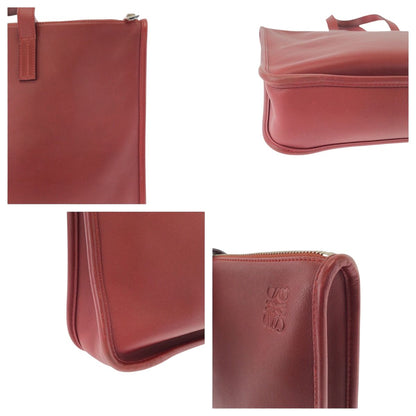 Loewe Anagram New Toledo Red Silver Leather Business Briefcase — view 6