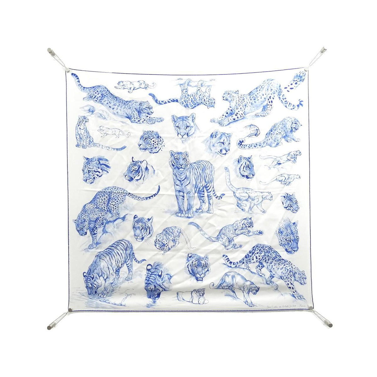Hermes Danse L'atelier de Robert Dallet Carre Scarf