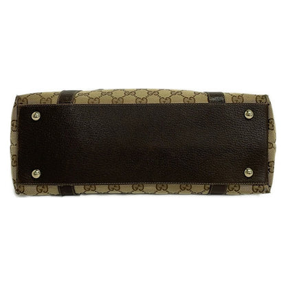 Gucci Shoulder Bag Abbey GG Pattern Beige Brown Leather — view 5