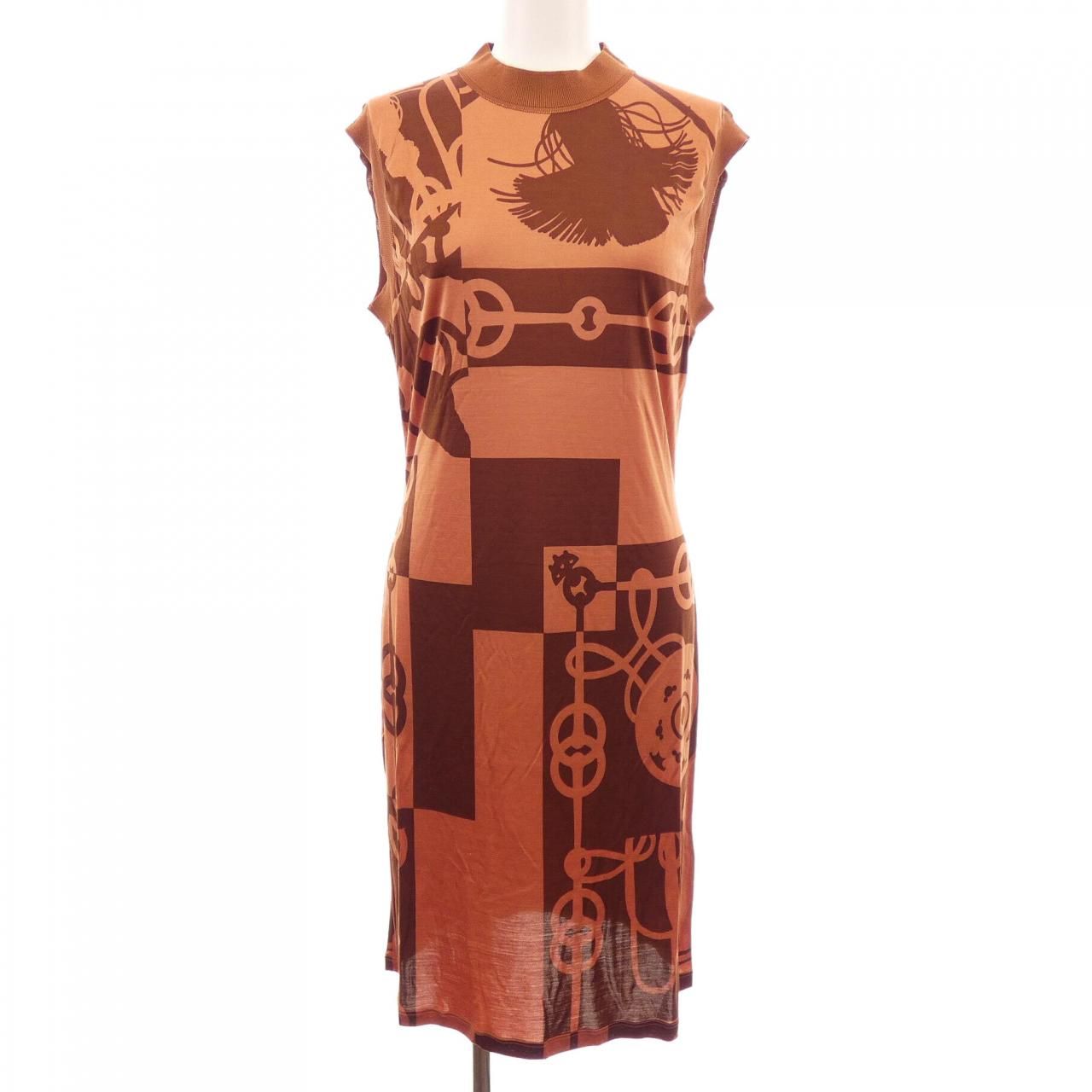 Hermes Cliquetis Criquetis Twill Raine Dress