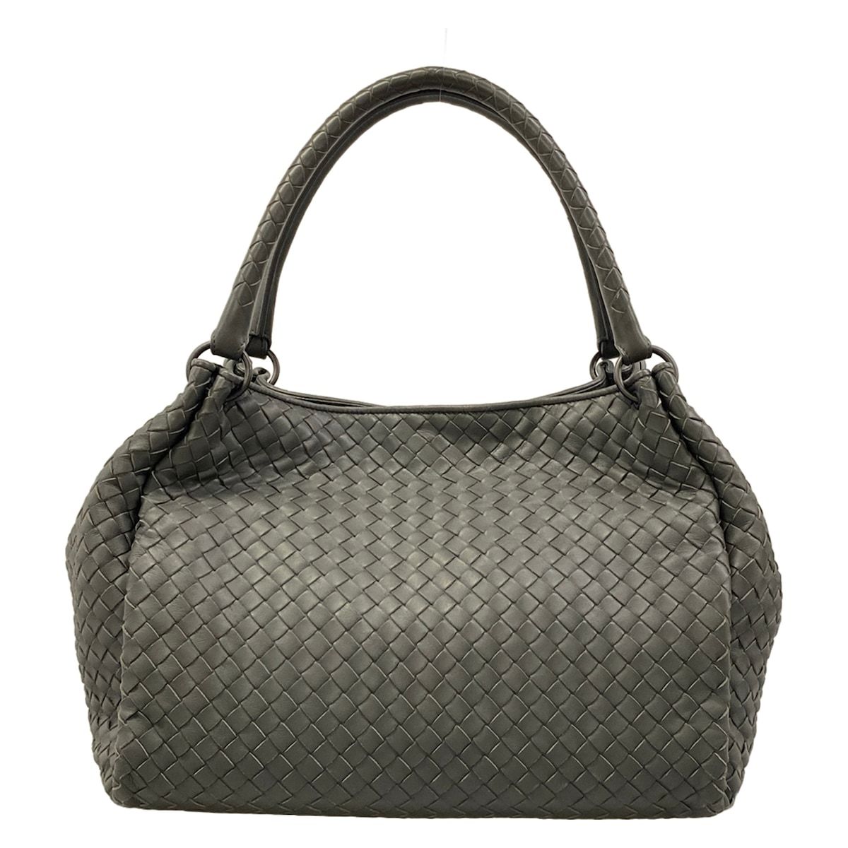 Bottega Veneta Tote Parachute Dark Gray Leather