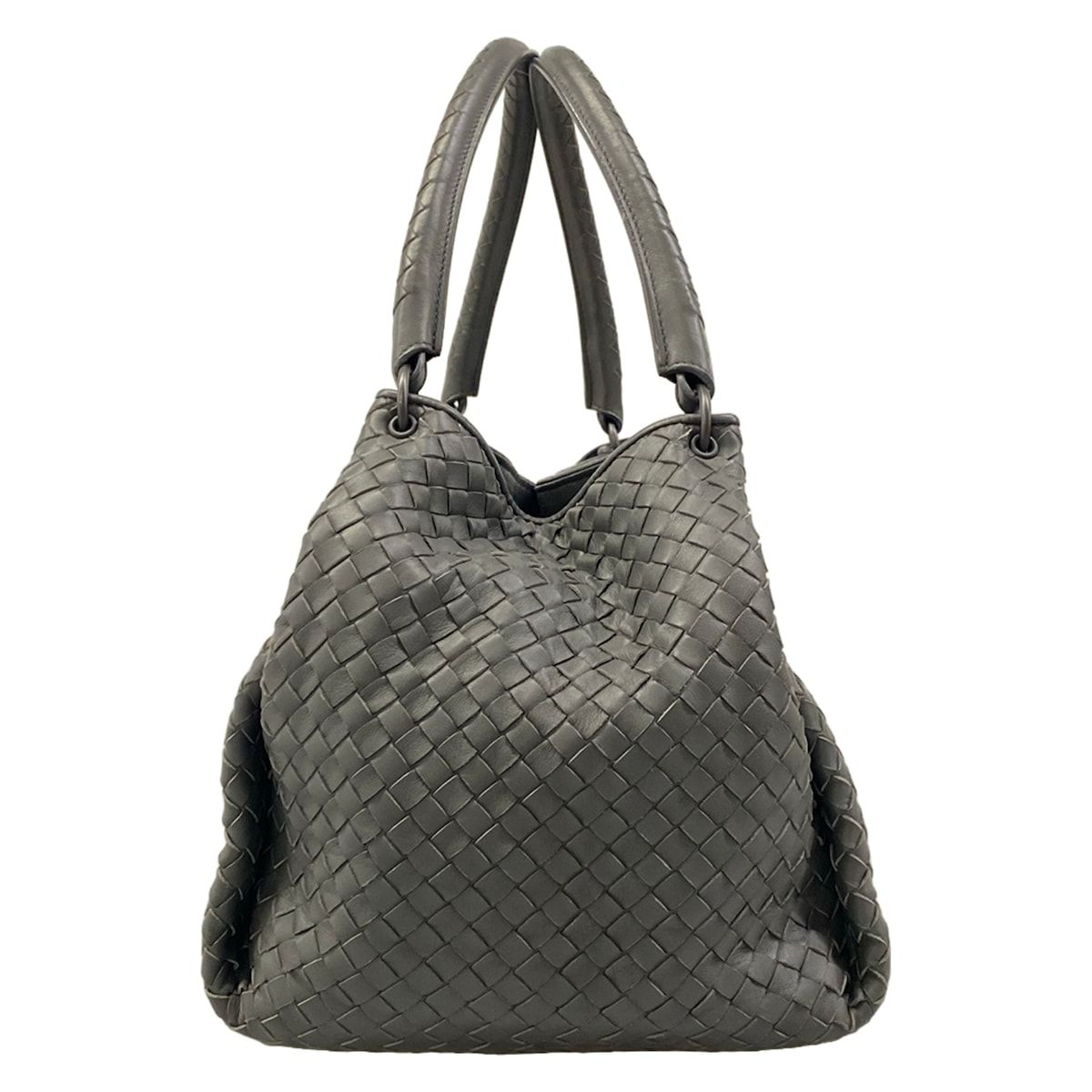 Bottega Veneta Tote Parachute Dark Gray Leather — view 2