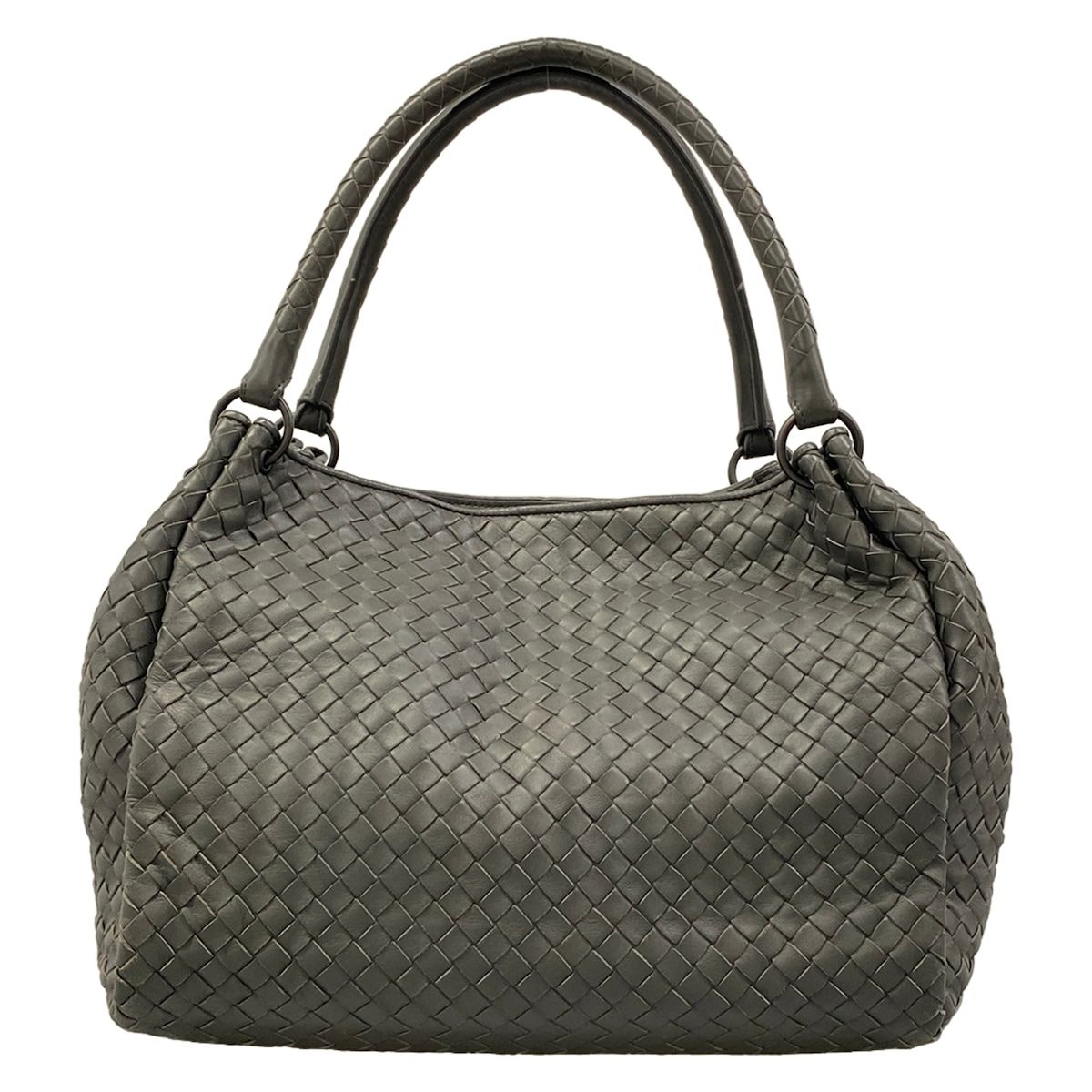 Bottega Veneta Tote Parachute Dark Gray Leather — view 3