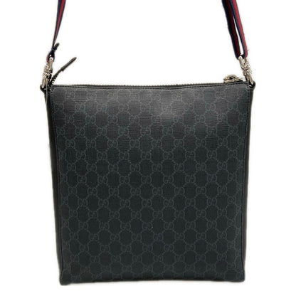 Gucci Shoulder Bag GG Plus Supreme Dark Gray Black Multi Leather — view 3