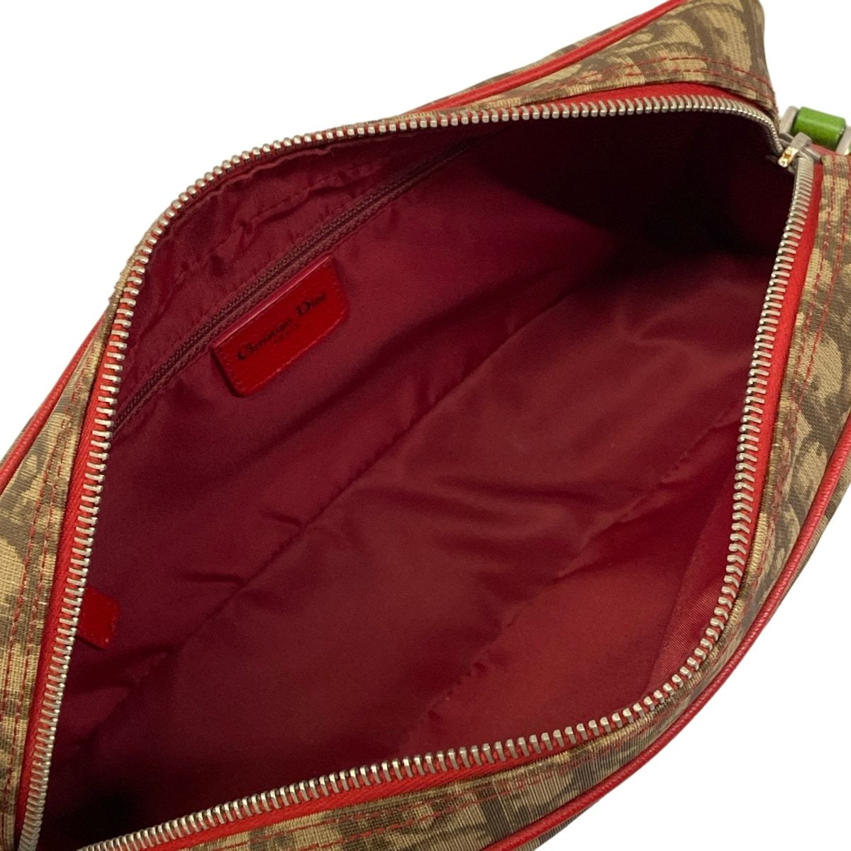 Dior Shoulder Bag Rasta Dark Brown Beige Multi Leather — view 7