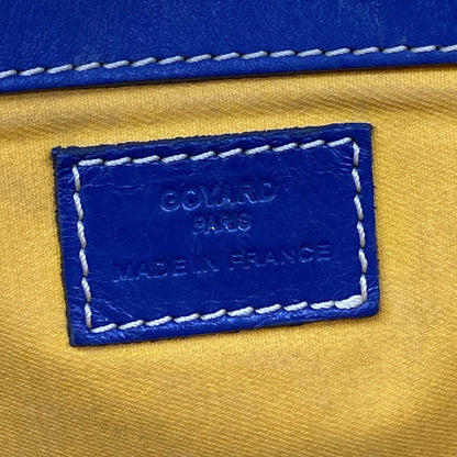 Goyard Tote Komol GM Blue Ivory Multi Markage Initial Leather — view 8