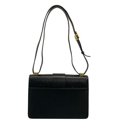 Dior Shoulder Bag 30 Montaigne Flap Black Gold Leather — view 3