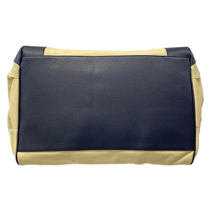 Balenciaga Tote the Sunday Ivory Dark Navy Leather — view 5