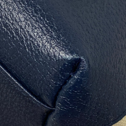 Balenciaga Tote the Sunday Ivory Dark Navy Leather — view 6