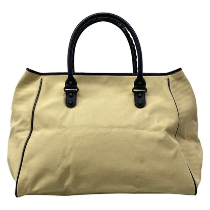 Balenciaga Tote the Sunday Ivory Dark Navy Leather — view 3