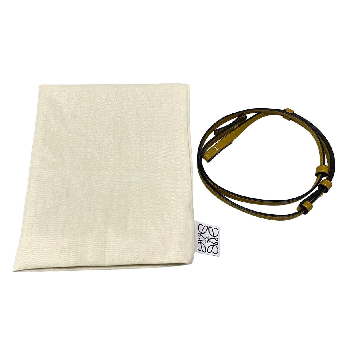 Loewe Clutch Flamenco Light Brown Drawstring — view 8