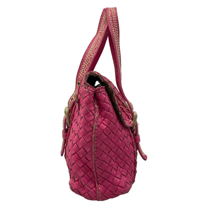 Bottega Veneta Handbag Intrecciato Pink Leather — view 2