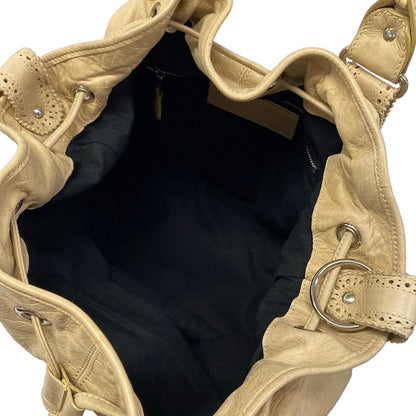 Balenciaga Tote Giant Pom Beige Leather — view 7
