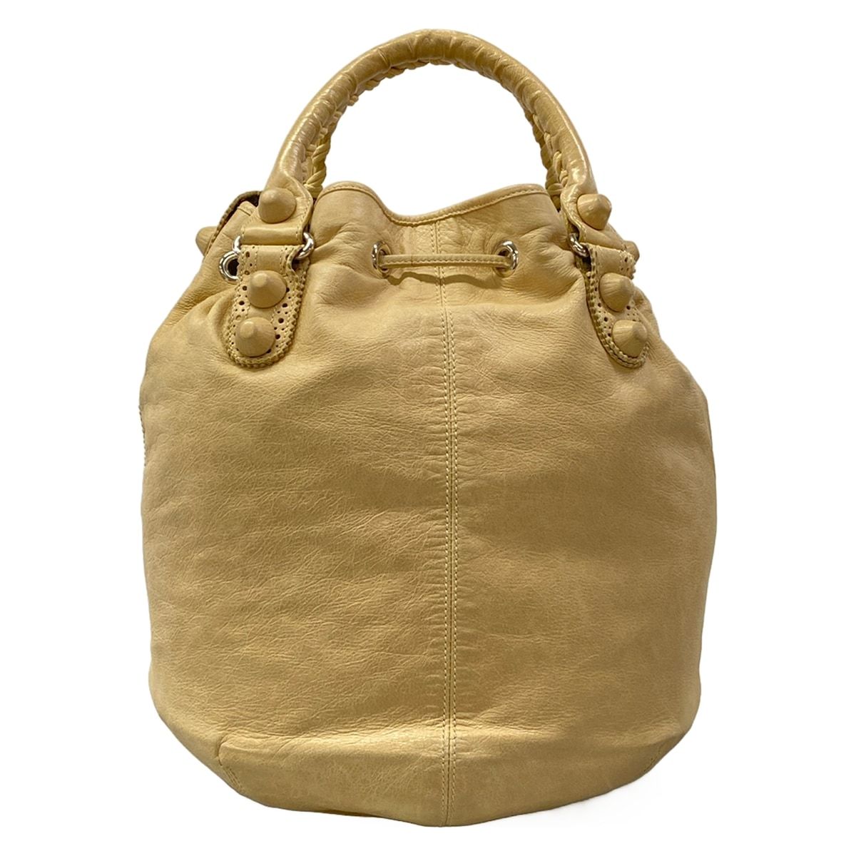 Balenciaga Tote Giant Pom Beige Leather — view 3