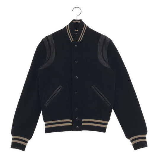 Saint Laurent Paris Wool Teddy Jacket Black