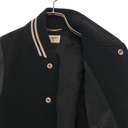 Saint Laurent Paris Wool Teddy Jacket Black — view 4