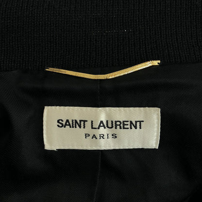 Saint Laurent Paris Wool Teddy Jacket Black — view 6