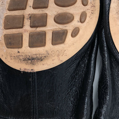 Bottega Veneta Almond Leather Flat Shoes Black 36.5 — view 6