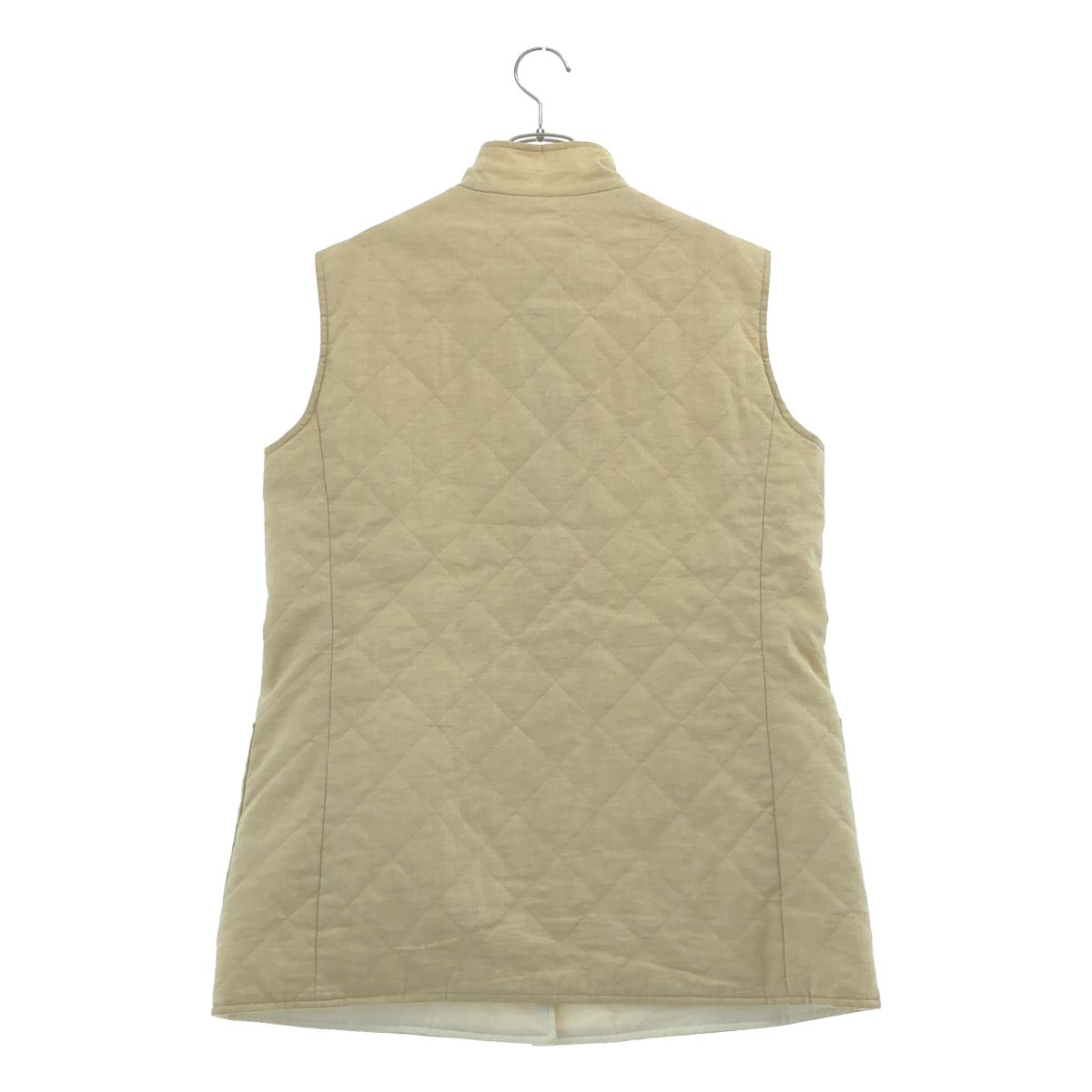 Loro Piana Linen Reversible Quilted Vest 48 Beige White — view 4