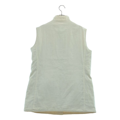 Loro Piana Linen Reversible Quilted Vest 48 Beige White — view 8