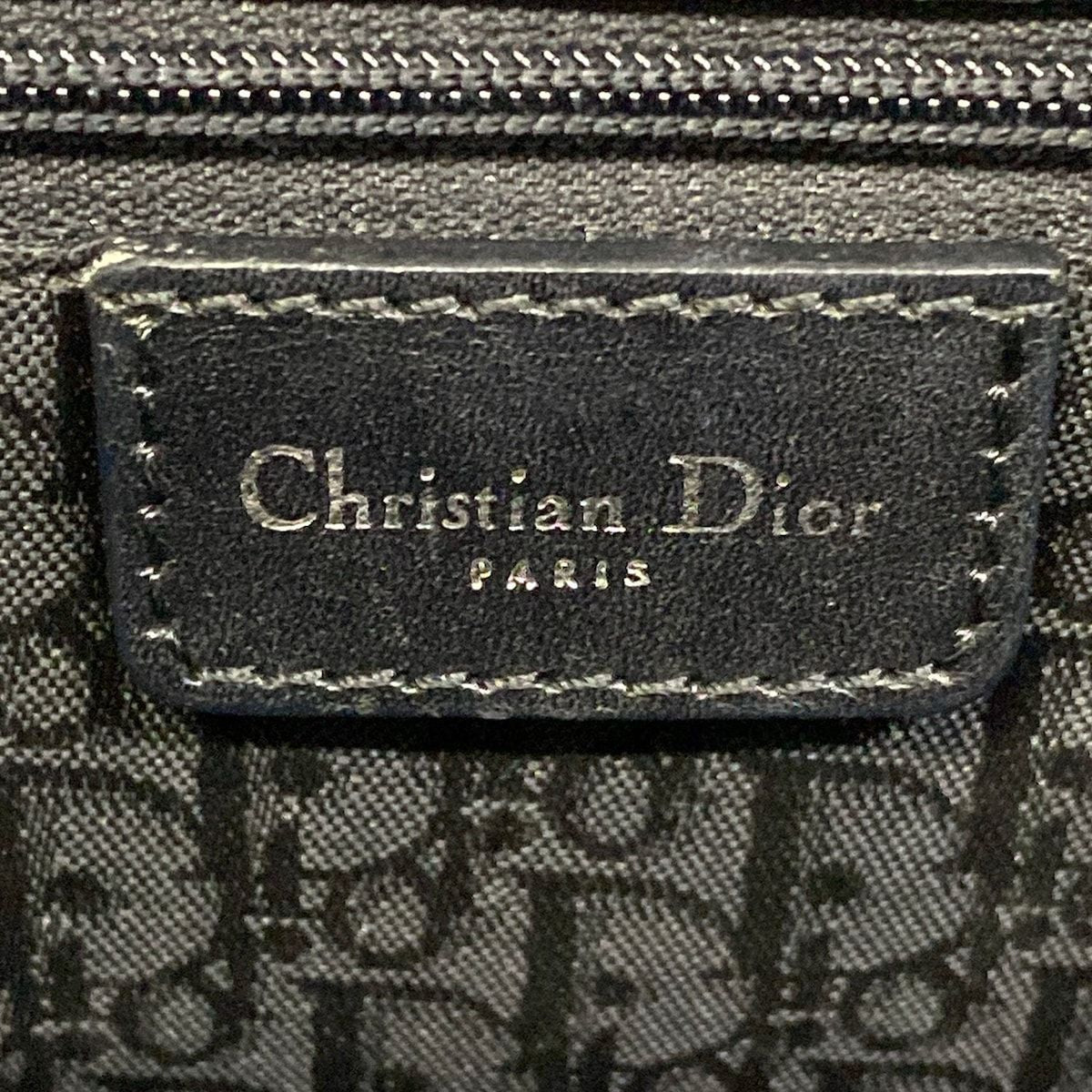 Dior Saddle Bag Black Leather — view 8