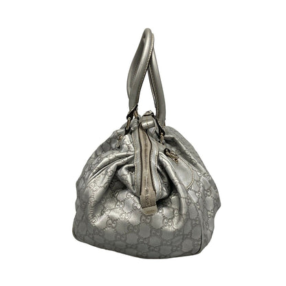 Gucci Handbag Sookie Guccissima Line Silver Leather — view 2