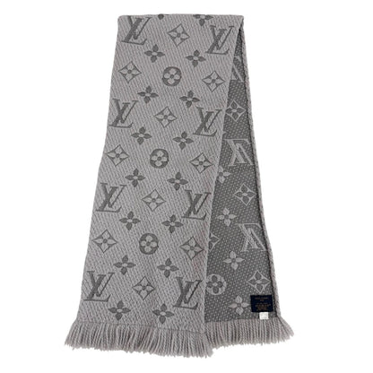 Louis Vuitton Echarpe Logo Mania Wool Silk Gripe Loulou Monogram Scarf — view 3